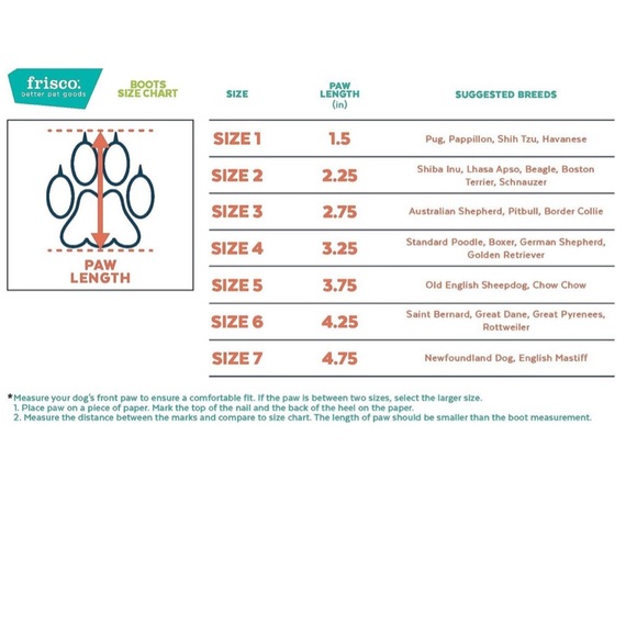 🐾 set 4 Dog Boots socks all weather snow mud 5 Frisco NWT NIP pack paws furbaby - Picture 7 of 7